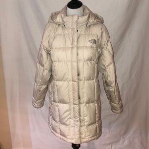Xl north face down parka off white